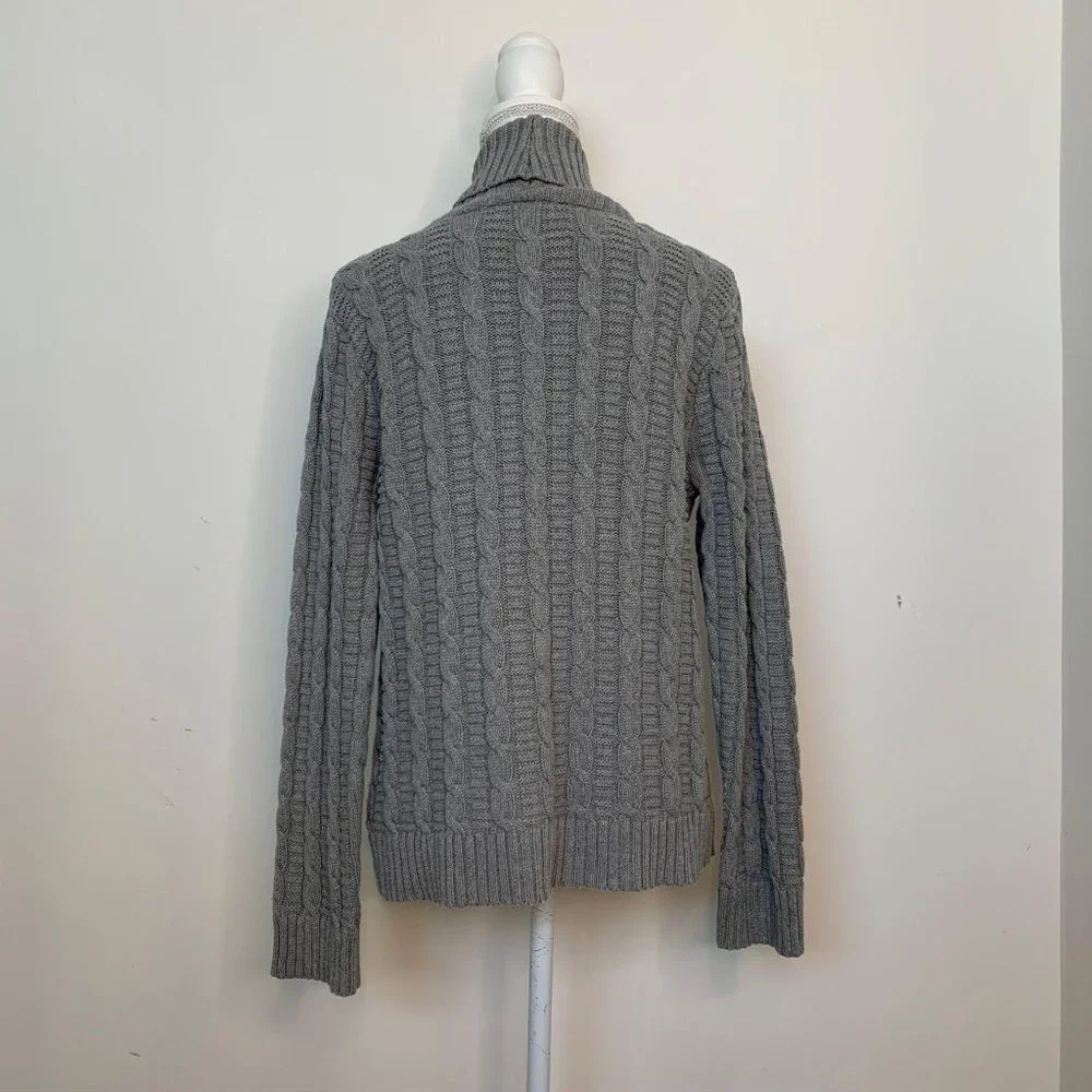 Jeanne Pierre SZ L 100% Cotton grey sweater womens